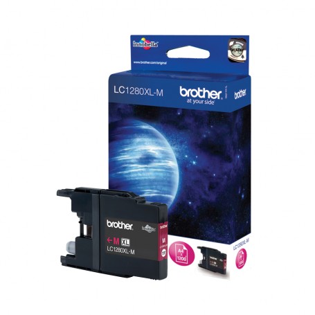 Brother LC1280XLM cartuccia d'inchiostro 1 pz Originale Resa elevata (XL) Magenta (LC1280XLM)