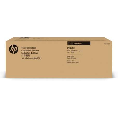 Samsung Confezione da 2 cartucce toner nero originali a capacità ultra MLT-P203U (SV123A)