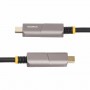 StarTech.com Cavo ottico attivo (AOC) da USB-C a HDMI 2.0 da 15,2 m, 4K 60 Hz, con classificazione CL3, cavo adattatore da USB T