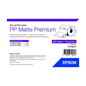 Epson 7113411 etichetta per stampante Bianco Etichetta per stampante autoadesiva
