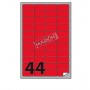 ETICHETTE A4 FLUO ROSSO 47 5X25MM