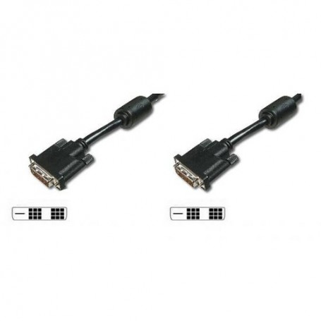 CAVO DIGITUS DVI-D TO DVI-D, M/M, 1,8MT, SINGLE LINK, NERO, 02501