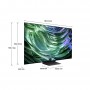 Samsung TV OLED 4K 83” QE83S90DAEXZT Smart TV Wi-Fi Graphite Black 2024, Processore NQ4 AI GEN2, Self-illuminating pixels, Las