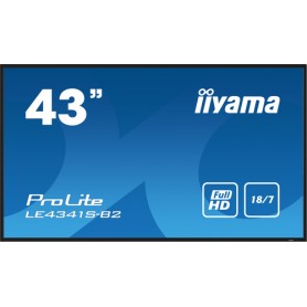 iiyama PROLITE LE4341S-B2 Pannello piatto per segnaletica digitale 108 cm (42.5") LCD 350 cd/m² Full HD Nero 18/7