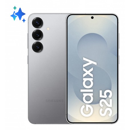 Samsung Galaxy S25 Smartphone AI, Display 6.2'' FHD+ Dynamic AMOLED 2X, Fotocamera 50MP, RAM 12GB, 128GB, 4.000 mAh, Silver shad