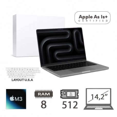 MBP 14,2 (2023)M3-8C/8/512/10GPU/SG/2Y/USA-AS IS+