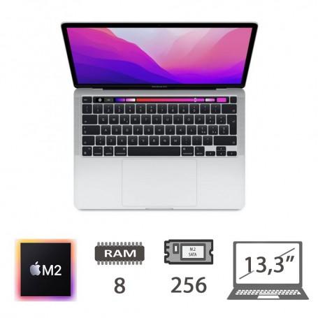 MBP 13,3 T.BAR(2022)M2-8C/8/256/10C GPU/SLV/2Y