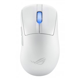 ASUS ROG Keris II Ace Wireless AimPoint White mouse Gaming Mano destra RF Wireless + Bluetooth + USB Type-A Ottico 42000 DPI