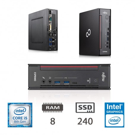 FUJITSU Q958 MINI - I5-8400/8/SSD240/W10P/2Y