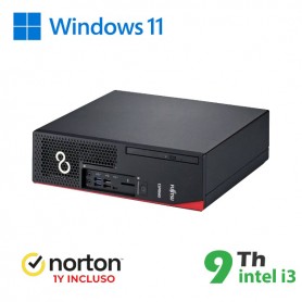 RINOVO FUJITSU PC REFURBISHED ESPRIMO D738 SFF I3-9X00/DDR4 8GB/SSD 256GB/W11P/NO DVD/GRADE A/1Y WAR