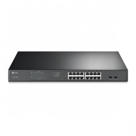 TP-LINK TL-SG1218MPE Gestito Gigabit Ethernet (10/100/1000) Supporto Power over Ethernet (PoE) Nero (TL-SG1218MPE)