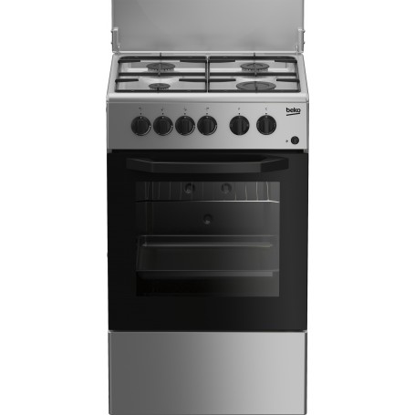 Beko CSS42014FS cucina Gas Nero, Argento A (7720883803)