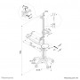Neomounts by Newstar Stazione di lavoro mobile per monitor (FPMA-MOBILE1800)