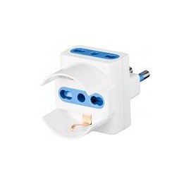 IGLOO ADATTATORE PRESA TRIPLA 10/16A TEDESCA/ITA
