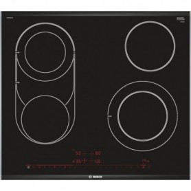 Bosch Serie 8 PKM675DP1D piano cottura Nero, Acciaio inossidabile Da incasso Ceramica 4 Fornello(i) (PKM675DP1D)