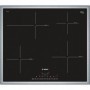 Bosch Serie 6 PIF645FB1E piano cottura Nero, Acciaio inossidabile Da incasso Piano cottura a induzione 4 Fornello(i (PIF645FB1E)