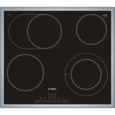 Bosch Serie 6 PKN645FP1E piano cottura Nero Da incasso Ceramica 4 Fornello(i) (PKN645FP1E)