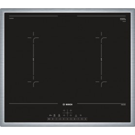 Bosch Serie 6 PVQ645FB5E piano cottura Nero, Acciaio inossidabile Da incasso Piano cottura a induzione 4 Fornello(i (PVQ645FB5E)