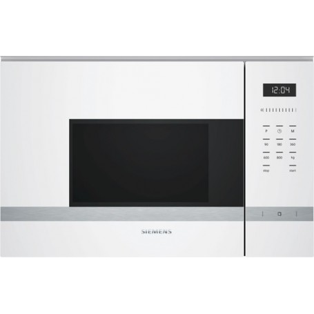 Siemens BF525LMW0 forno a microonde Da incasso Solo microonde 20 L 800 W Bianco (BF525LMW0)