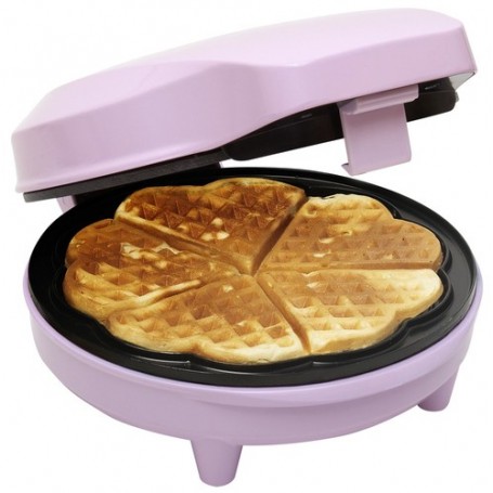 Bestron ASW217 piastra per waffle 6 waffle 700 W Rosa (ASW217)