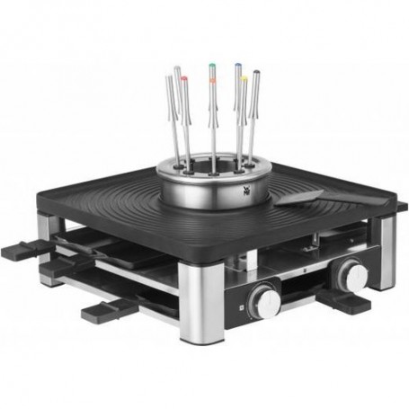 WMF Lumero 61.3020.1009 griglia per raclette 8 persona(e) 1960 W Nero, Acciaio inossidabile (61.3020.1009)