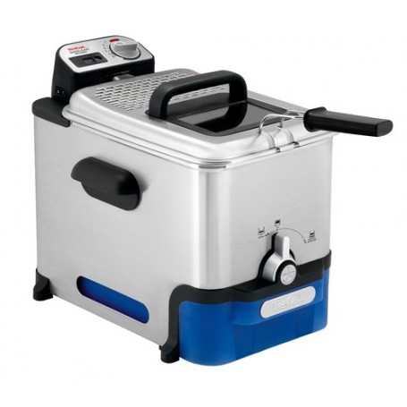 Tefal Oleoclean Pro Inox & Design FR8040 Singolo 3,5 L 2300 W Nero, Acciaio inossidabile (FR8040)