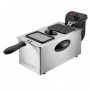 Clatronic FR 3587 Singolo 3 L Indipendente 2000 W Friggitrice Nero, Acciaio inossidabile (263685)