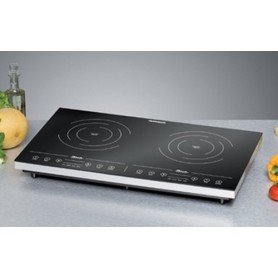 Rommelsbacher CT 3410/IN piano cottura Nero, Bianco Superficie piana Piano cottura a induzione 2 Fornello(i) (CT 3410/IN)