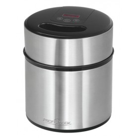 ProfiCook 501140 macchina per gelato 1,8 L 12 W Nero, Acciaio inossidabile (501140)