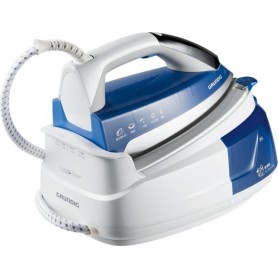 Grundig SIS 8670 1 L Piastra in ceramica Ultra Glide Blu, Bianco (GMN7070)