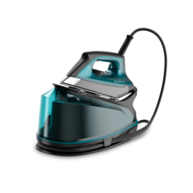 Rowenta DG7623 2200 W 1,1 L Piastra Microsteam 400 Nero, Blu (DG 7623)