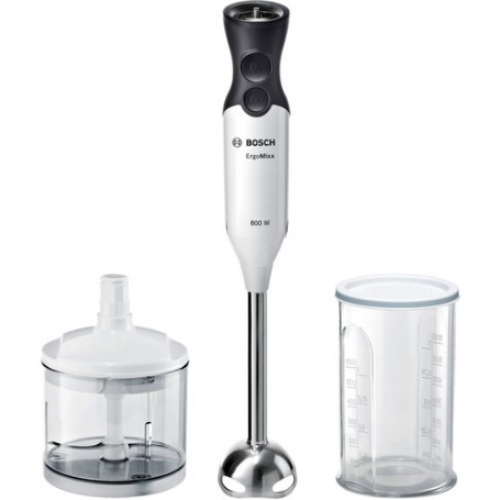 Bosch ErgoMixx MS6CA4120 frullatore 0,5 L Frullatore ad immersione 800 W Nero, Bianco (MS6CA4120)