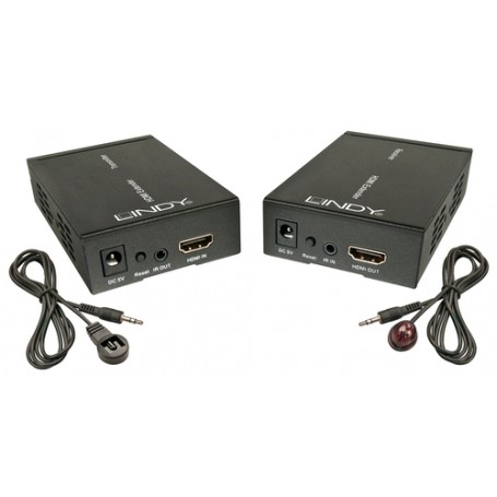 Lindy 38126 moltiplicatore AV Trasmettitore e ricevitore AV Nero (38126)