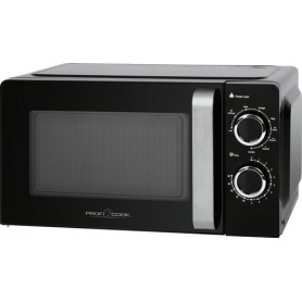 Bomann PC-MWG 1208 Superficie piana Microonde con grill 17 L 700 W Nero, Acciaio inossidabile (501208)