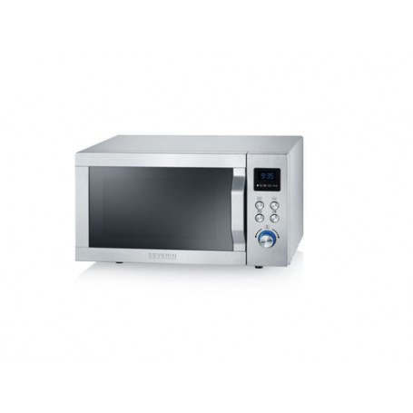 Severin MW 7751 forno a microonde Superficie piana Microonde con grill 20 L 800 W Argento, Acciaio inossidabile (MW 7751)