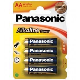 Goobay LR6 4-BL Panasonic Alkaline Power Batteria monouso Stilo AA Alcalino (C500006)