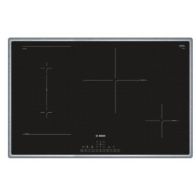 Bosch PVS845FB5E piano cottura Nero, Acciaio inossidabile Da incasso Piano cottura a induzione 4 Fornello(i) (PVS845FB5E)
