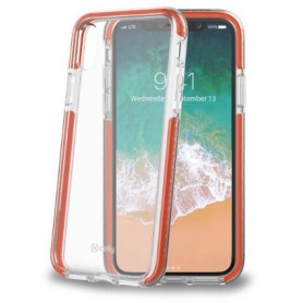 Celly HEXAGON900OR custodia per cellulare 14,7 cm (5.8") Cover a guscio Arancione, Trasparente (HEXAGON900OR)