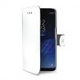 Celly Wally custodia per cellulare 15,8 cm (6.2") Custodia a libro Bianco (WALLY691WH)