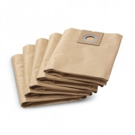 Kärcher 6.904-290 - Bolsas filtro de papel (pasck de 5) A cilindro Sacchetto per la polvere (4002667744415)