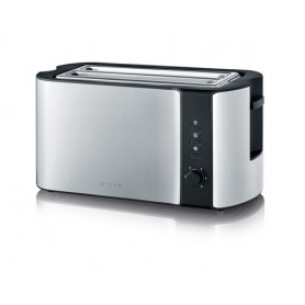 Severin AT 2590 tostapane 2 fetta/e 1400 W Nero, Argento (AT 2590)