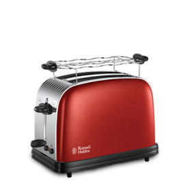 Russell Hobbs 23330-56 tostapane 2 fetta/e Nero, Rosso, Acciaio inossidabile (23330-56)