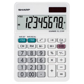 Sharp EL-310W calcolatrice Desktop Calcolatrice finanziaria Bianco (SH-EL310WB)