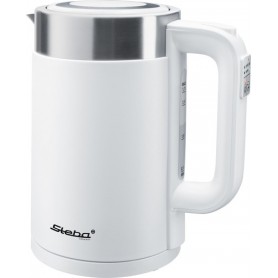 Steba WK 11 bollitore elettrico 1,7 L 2200 W Acciaio inossidabile, Bianco (43.11.00)