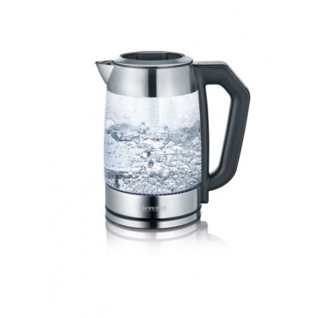 Severin WK 3477 bollitore elettrico 1,7 L 2200 W Nero, Argento, Trasparente (WK3477)