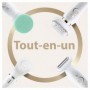 Braun Silk-épil 9 81690190 epilatore 40 pinzette Bianco, Oro (81690190)