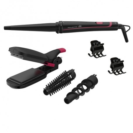 Rowenta Infinite Looks CF4222F0 messa in piega Multistyler Caldo Nero, Rosa 48 W (CF4222F0)
