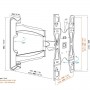 STAFFA ROTAZ. 3 SNODI VESA 400X400 (8343245)