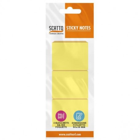 CF3 STICKY  100FG GIALLI 3 8X5CM (MT5038-G)