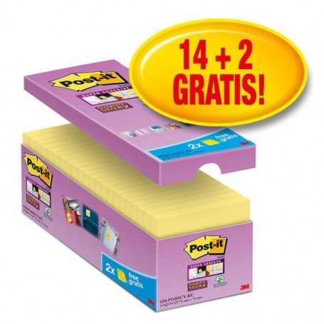CF14+2 POST-IT SUPER STICKY 76X76 G (82948)